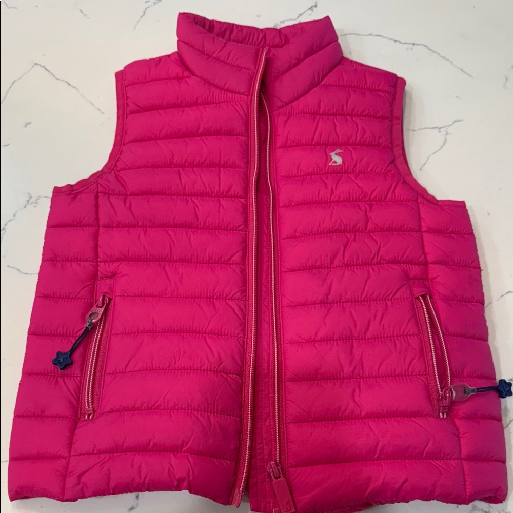 Joules Pink Puffer Vest for Kids